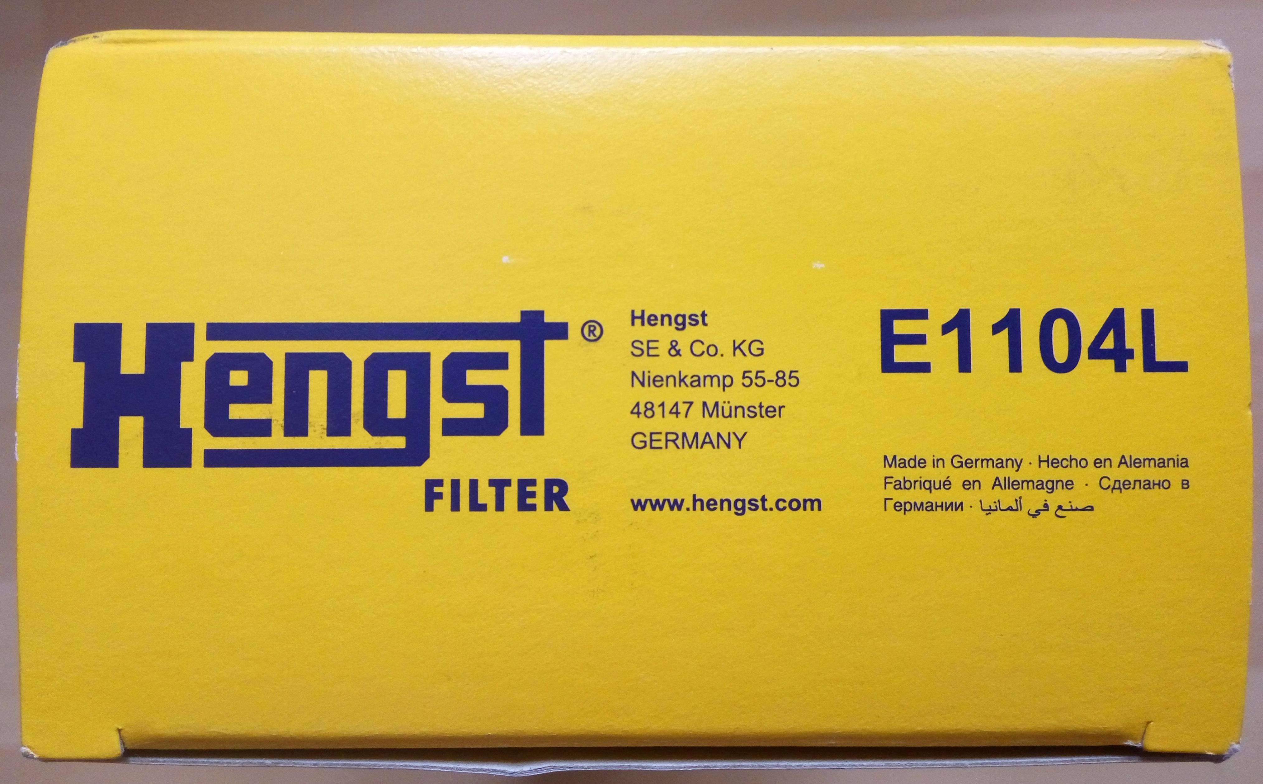 купить Воздушный фильтр HENGST E1104L на Рено (Renault) Дачия (Dacia) Логан, МСВ, Дастер, Лоджи.