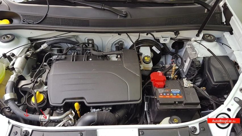 Ремонт стартера на Renault Laguna (K4M). Гайка крепления провода обмотки стартер